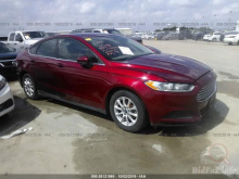 Ford Fusion S 2015 Maroon 2.5L