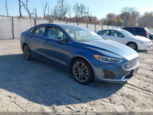  Ford Fusion Sel 2019 Blue 1.5L
