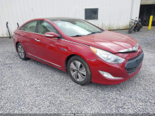Hyundai Sonata Hybrid Limited 2014 Red 2.4L 