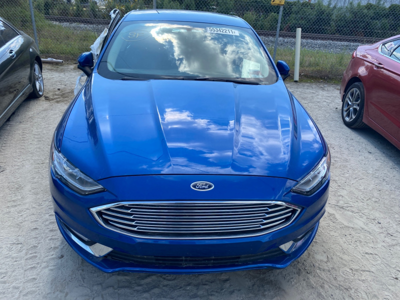 Ford Fusion S 2017 Blue 2.5L 4
