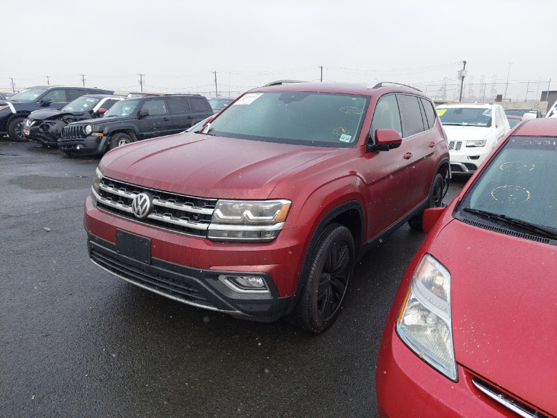  Volkswagen Atlas 3.6L V6 Sel 2018 Red 3.6L