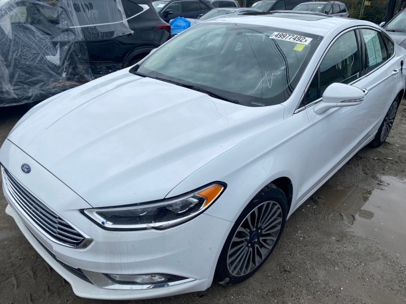 Ford Fusion Titanium/Platinum 2018 White 2.0L AWD