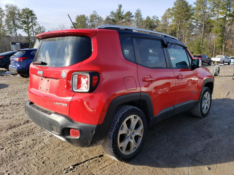 Jeep Renegade Limited 2016 Red 2.4L