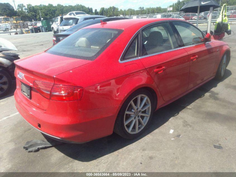 Audi A4 Premium 2015 Red 2.0L