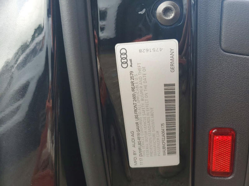 Audi A5 Premium Plus 2018 Black 2.0L