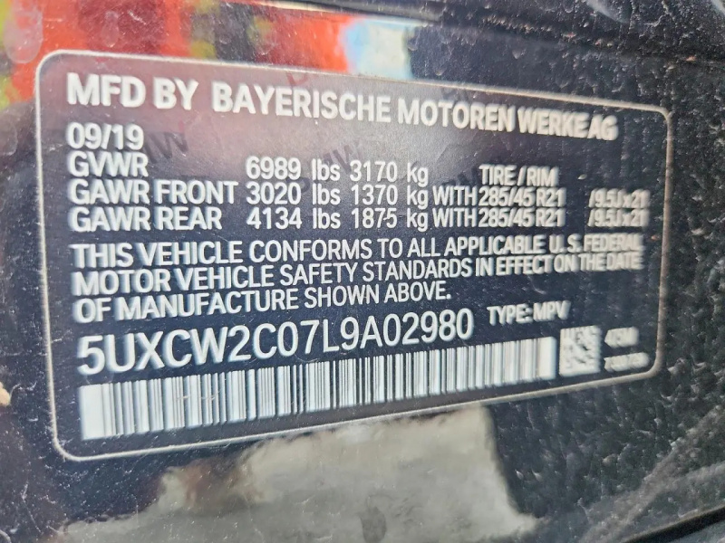 Bmw X7 Xdrive40I 2020 Black 3.0L
