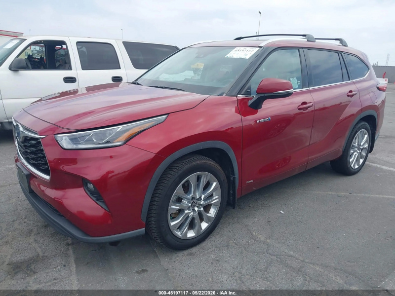 Toyota Highlander Hybrid Limited 2021 Maroon 2.5L