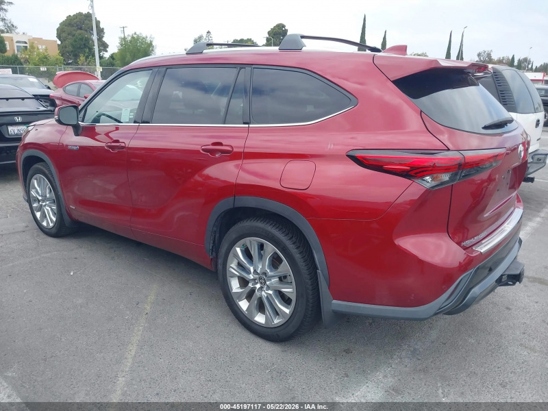 Toyota Highlander Hybrid Limited 2021 Maroon 2.5L