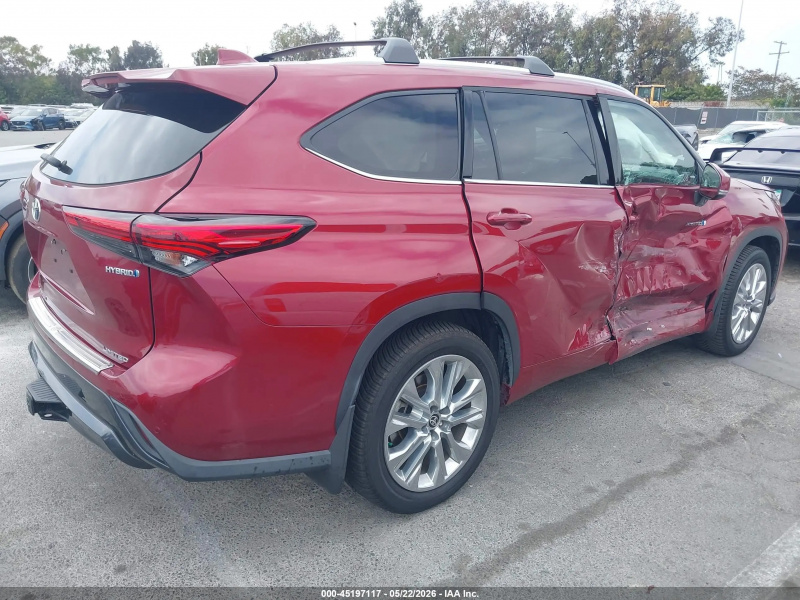 Toyota Highlander Hybrid Limited 2021 Maroon 2.5L