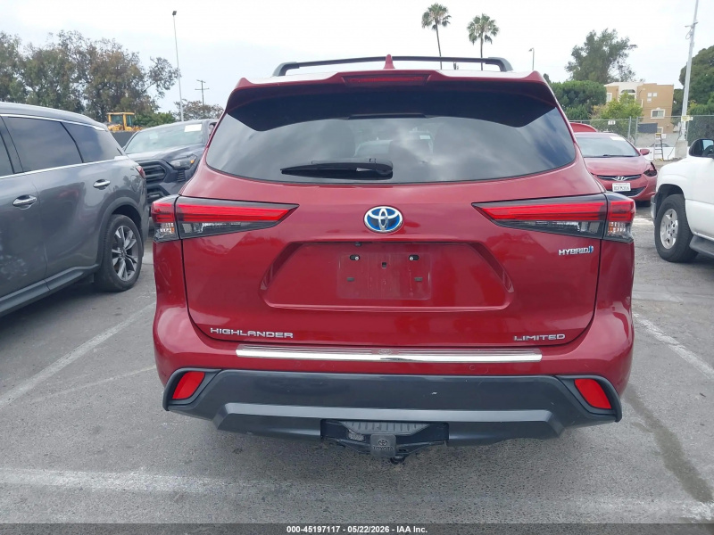 Toyota Highlander Hybrid Limited 2021 Maroon 2.5L