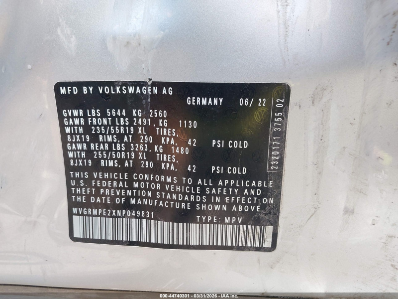 Volkswagen Id.4 Pro 2022 Silver