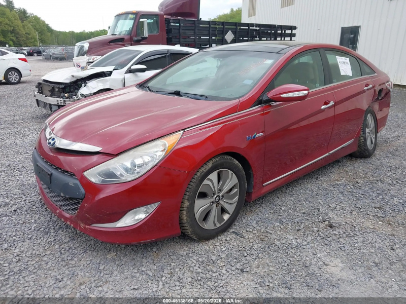 Hyundai Sonata Hybrid Limited 2014 Red 2.4L
