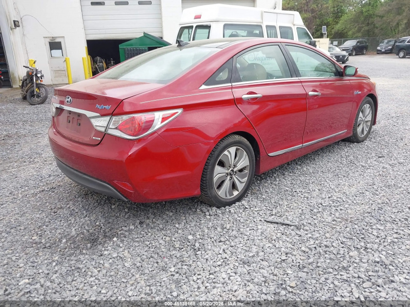 Hyundai Sonata Hybrid Limited 2014 Red 2.4L