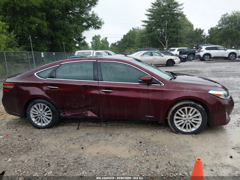 Toyota Avalon Hybrid Limited 2014 Maroon 2.5L