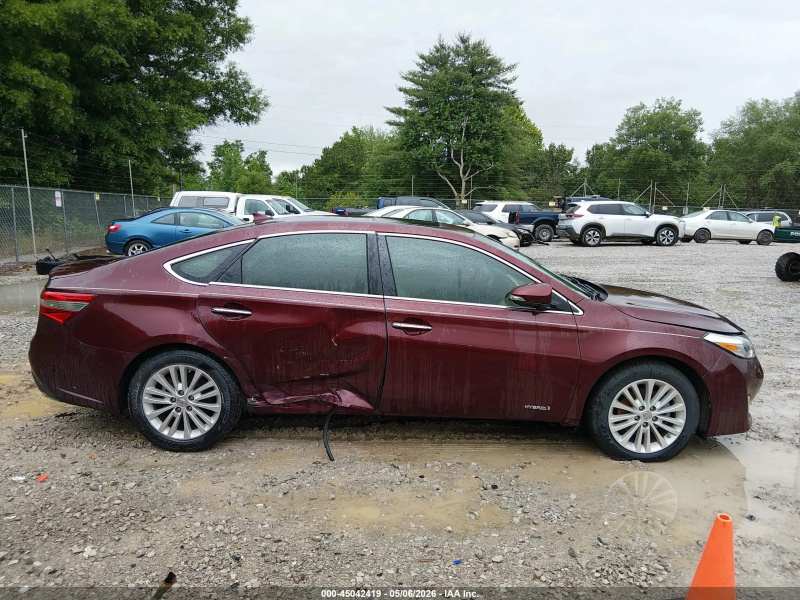 Toyota Avalon Hybrid Limited 2014 Maroon 2.5L
