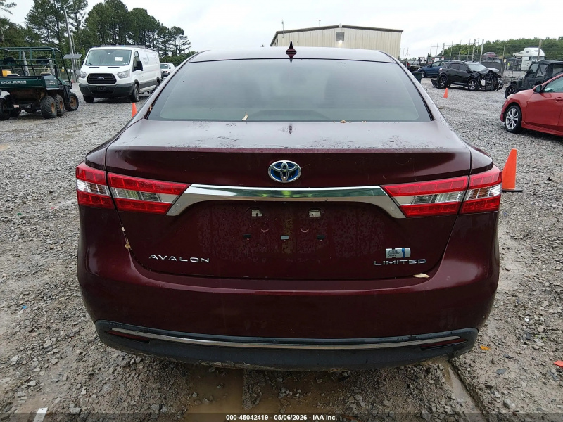 Toyota Avalon Hybrid Limited 2014 Maroon 2.5L