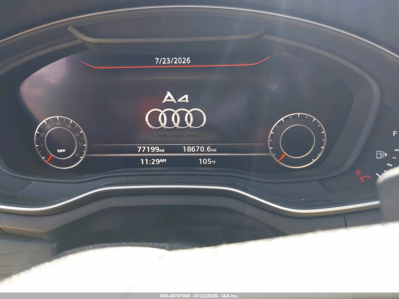 Audi A4 2.0T Tech Ultra Premium/2.0T Ultra Premium 2018 Gray 2.0L