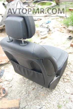 Водійське сидіння Mercedes W211 рест, без airbag, чорна шкіра