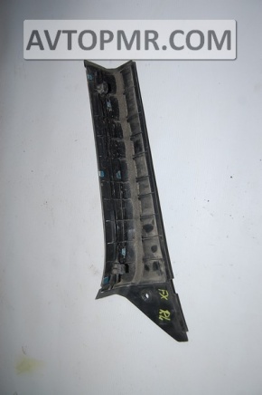 Накладка порога зовнішня ззаду ліва Infiniti FX35 FX45 03-08 чорна, з хром накладкою