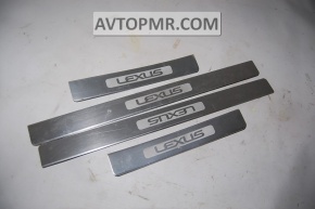 Накладка порога металл передняя прав Lexus GS300 GS350 GS430 GS450h 05-11