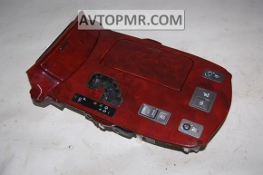Накладка центральной консоли с подстакаником Lexus LS460 LS600h 07-12 красное дерево