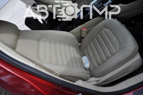 Пасажирське сидіння Ford Fusion mk5 13-16 без airbag, ганчірка беж
