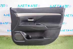 Обшивка двери карточка передняя правая Mitsubishi Outlander 14-21 черн тряпка