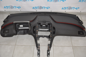 Торпедо передняя панель без AIRBAG Chevrolet Volt 11-15 черн с накл на подуш красн встав