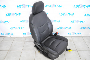 Пасажирське сидіння Chevrolet Volt 16- без airbag, шкіра чорна, синій рядок