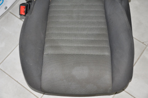 Сидіння водія Dodge Challenger 09-14 дорест, без airbag, ганчірка чорн з сірою вставкою