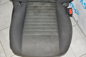 Пасажирське сидіння Dodge Challenger 09-14 дорест, без airbag, ганчірка чорна з сірою вставкою