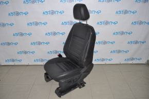 Водійське сидіння Ford C-max MK2 13-18 без airbag, електро, шкіра чорна
