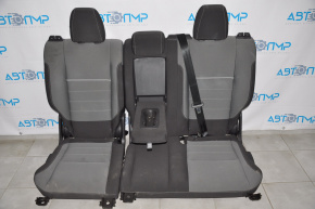 Задний ряд сидений (2 ряд) Ford C-max MK2 13-18 тряпка черно-серое