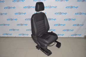 Пасажирське сидіння Ford C-max MK2 13-18 без airbag, механіч, шкіра чорна