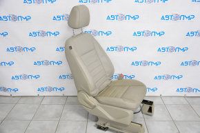 Пассажирское сидение Ford Escape MK3 13-19 без airbag, механич, кожа беж