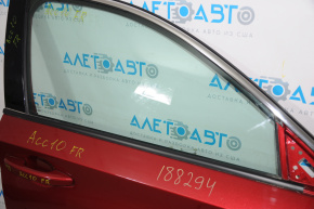 Молдинг дверь-стекло центральный передний правый Honda Accord 18-22 мат