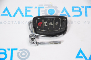 Ключ Hyundai Sonata 15-17 4 кнопки, без механизма открывания ключа