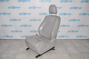 Сидіння водія Lexus RX350 RX450h 10-15 без airbag, електро, шкіра сіре потріскана