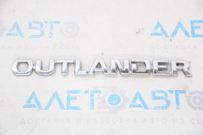 Эмблема надпись Outlander крышки багажника Mitsubishi Outlander 14-21