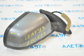 Дзеркало бічне праве Nissan Leaf 13-17 5 пінів, підігрів, графіт