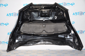 Капот голый Nissan Leaf 11-17 черный, примят правый край у лобового