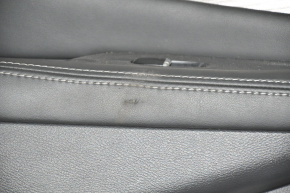 Обшивка дверей картка задня ліва Nissan Murano z52 15-18 чорний дефект
