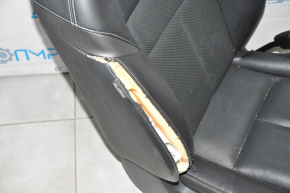 Пасажирське сидіння Nissan Murano z52 15-17 без airbag, електро, шкіра чорна, що стрільнула