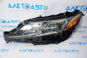 Фара передняя левая Toyota Camry v70 18- LED, голая, разбит корпус, слом креп, царапины на стекле, на з/ч