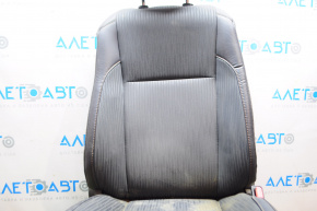 Пасажирське сидіння Toyota Highlander 14-16 без airbag, механіч, комбіноване чорне.