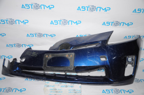 Бампер передний голый Toyota Prius 30 10-12 дорест синий нет правый части