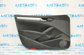 Обшивка двери карточка передняя левая VW Passat b7 12-15 USA черн