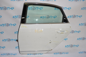Дверь голая задняя левая VW Passat b8 16-19 USA белая вмятина сзади низ