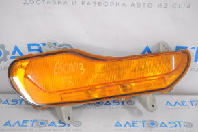 Поворотник правый Ford Escape MK3 13-16 дорест желтый без птф