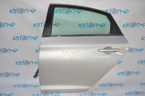 Дверь голая задняя левая Hyundai Sonata 15-17 серебро